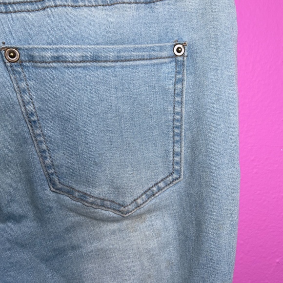 Luxe Moda stretch, embellished, frayed boot, cut jeans - Picture 8 of 10